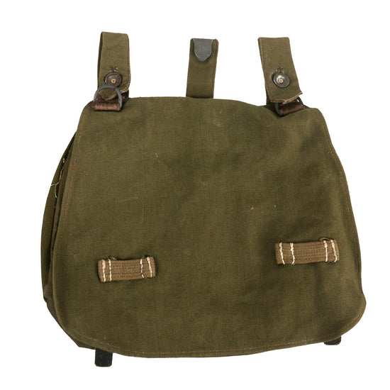 Original German WWII Heer Army M31 Breadbag in Olive Green Canvas with RBNr. Marking Original Items