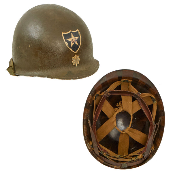 Original U.S. WWII 2nd Infantry Division Painted Lieutenant Colonel’s ...
