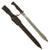 Original Imperial German M-1898/05 Transitional Butcher Sawback Bayonet and Scabbard by Erfurt Arsenal - Dated 1915 Original Items