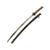 Original WWII Japanese Army Type 95 NCO Aluminum Handle Katana Sword with Excellent Blade & Unmatched Scabbard Original Items