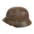 Original German WWII Army Heer M40 "No Decal" Steel Helmet with 1940 Dated 57cm Liner & Chinstrap - Stamped NS64 - Partial Replacement Decal Original Items