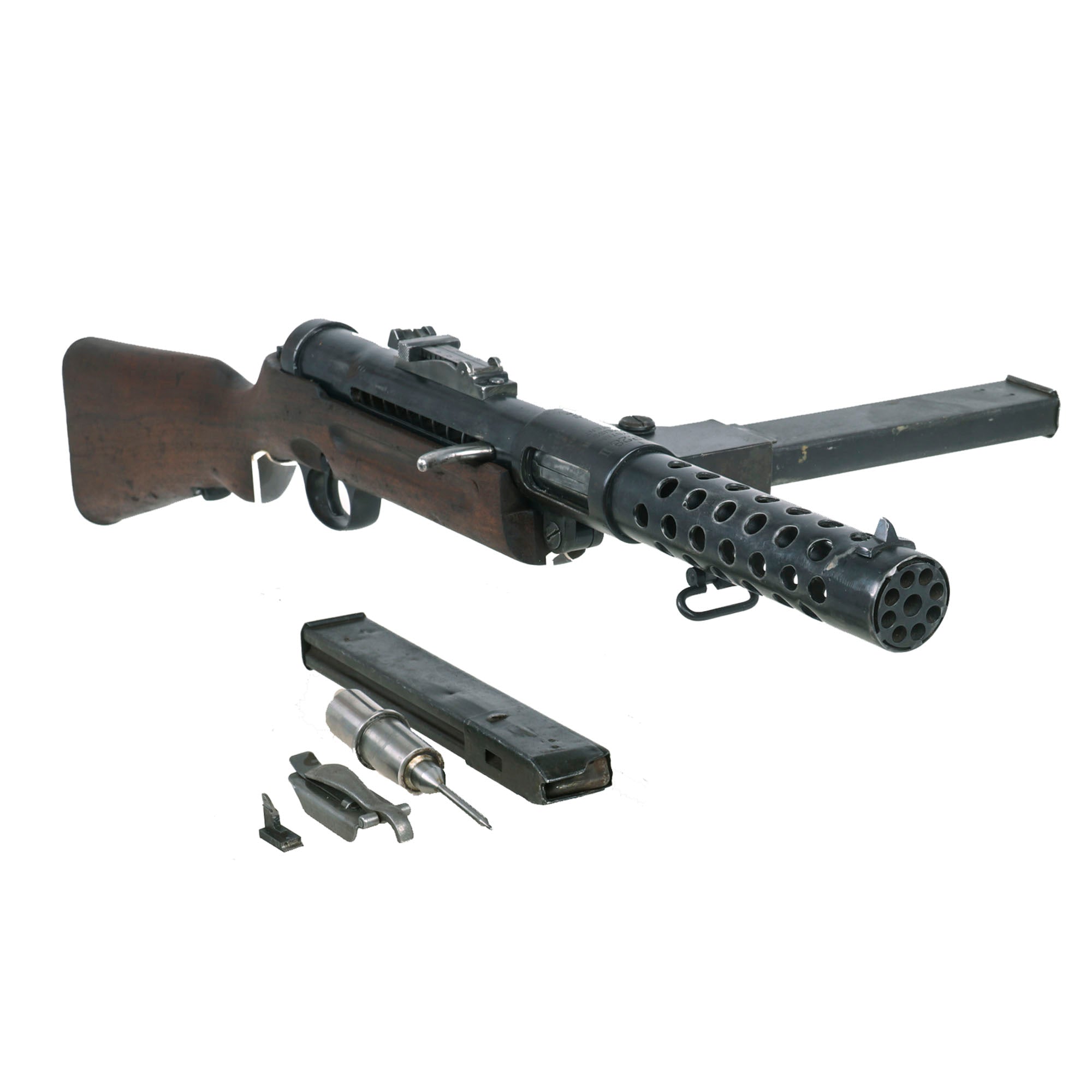 German Mp28 Original German WWII Schmeisser MP-28/II Display Submachine Gun with F ...