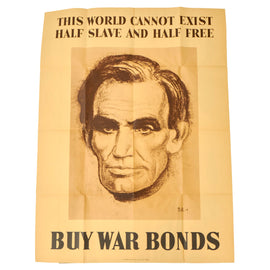 Original U.S. WWII Propaganda Poster - Abraham Lincoln