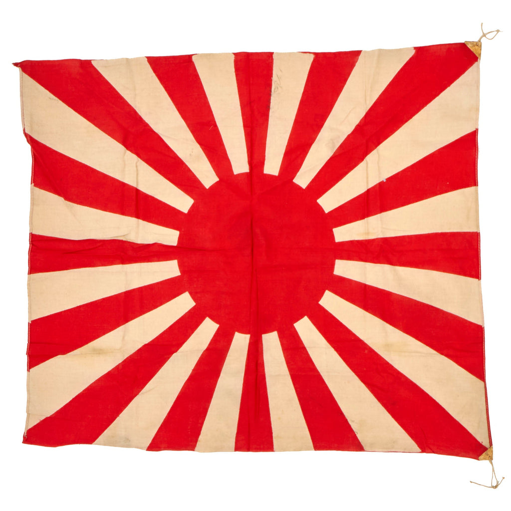 Original Japan WWII Imperial Japanese Army Rising Sun War Flag - 32” x 27” Original Items