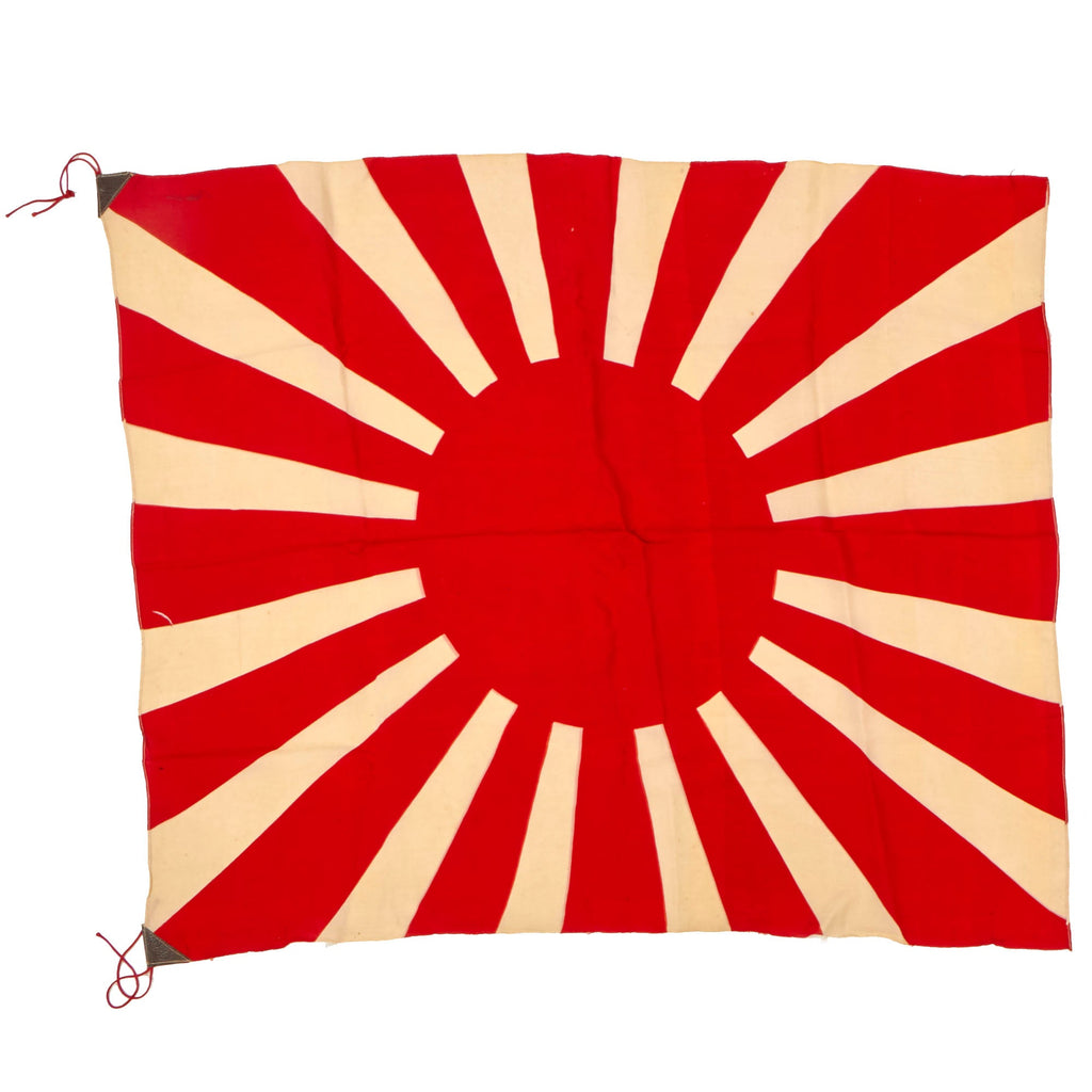 Original Japan WWII Imperial Japanese Army Rising Sun Silk War Flag - 35” x 28” Original Items