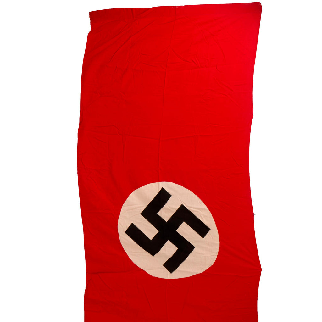 Original German WWII NSDAP Large Double Sided National Political Banner Flag by Fahnenrichter of Köln - 136" × 48" Original Items