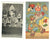 Original WWII Anti-Axis Political Cartoon Illustration Postcards - Set of 5 Original Items