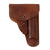Original German WWII Era Unmarked Brown Leather Holster for the Walther PPK Pistol