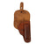 Original German WWII Era Unmarked Brown Leather Holster for the Walther PPK Pistol