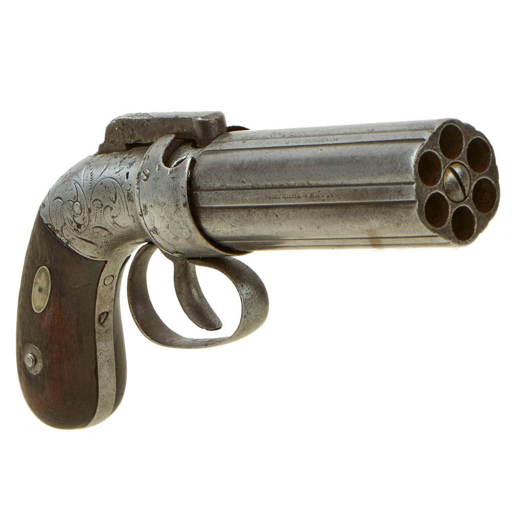 Original U.S. Allen & Thurber of Norwich 1837 Patent .31cal Percussion Pepperbox Revolver - Serial 38 Original Items