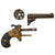 Original U.S. Civil War Era Moore's Patent Teat Fire .32 Cal Brass Frame Engraved Revolver - Serial 11834 Original Items