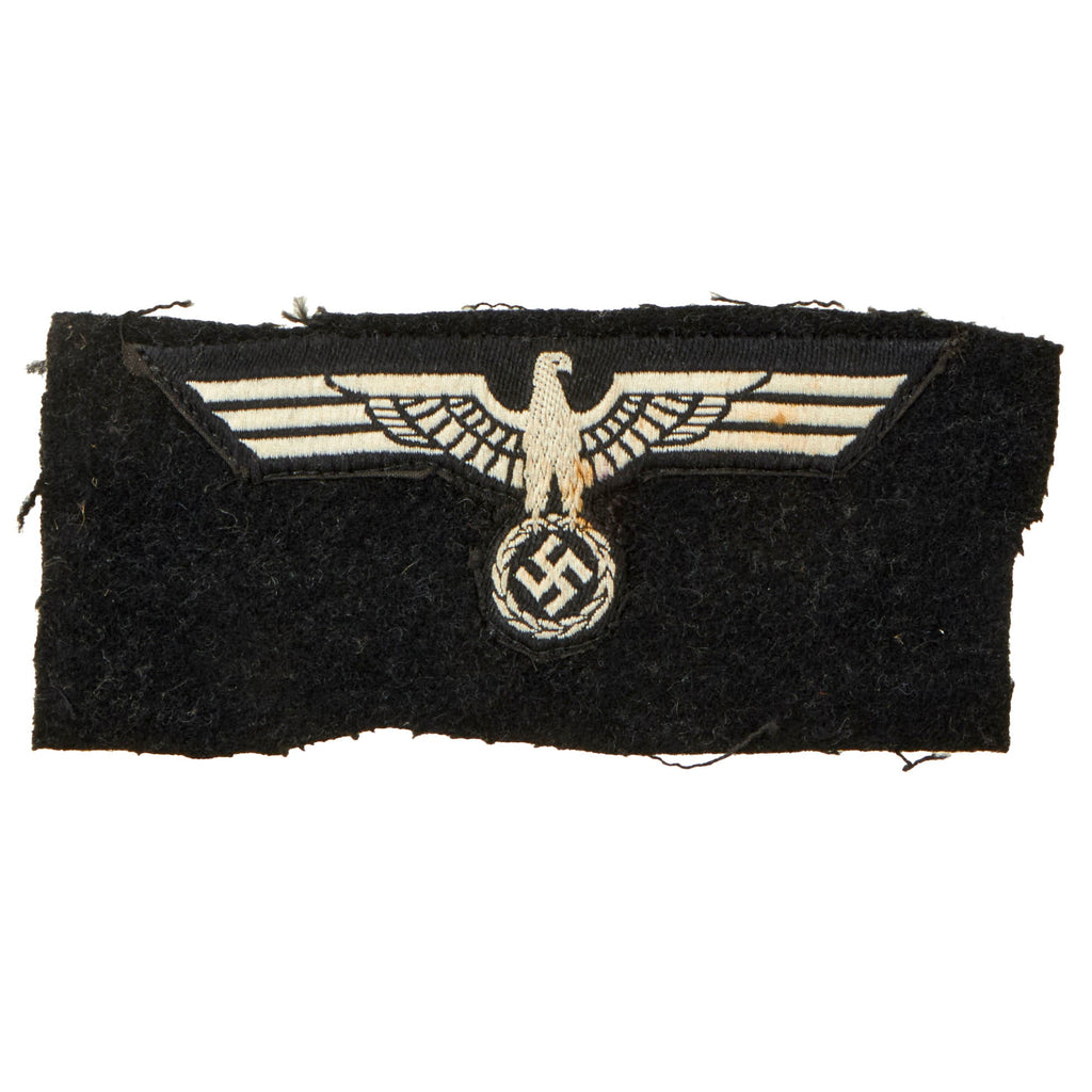 Original German WWII Panzer BeVo Breast Eagle Insignia - Uniform Cutoff Original Items