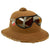Original German WWII 1942 Dated 2nd Model Afrikakorps DAK Sun Helmet by JHS with Eye Shields - Size 55cm Original Items