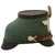 DRAFT Original German WWII 1939 Dated Luftwaffe M35 Double Decal Helmet with 60cm Liner & Chinstrap in Named USGI Bring Back Box - NS68 Original Items