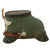 DRAFT Original German WWII 1939 Dated Luftwaffe M35 Double Decal Helmet with 60cm Liner & Chinstrap in Named USGI Bring Back Box - NS68 Original Items