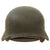 Original German WWII Army Heer M40 Single Decal Steel Helmet with 55cm Liner & Chinstrap - Q62 Original Items