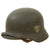 Original German WWII Army Heer M40 Single Decal Steel Helmet with 55cm Liner & Chinstrap - Q62 Original Items