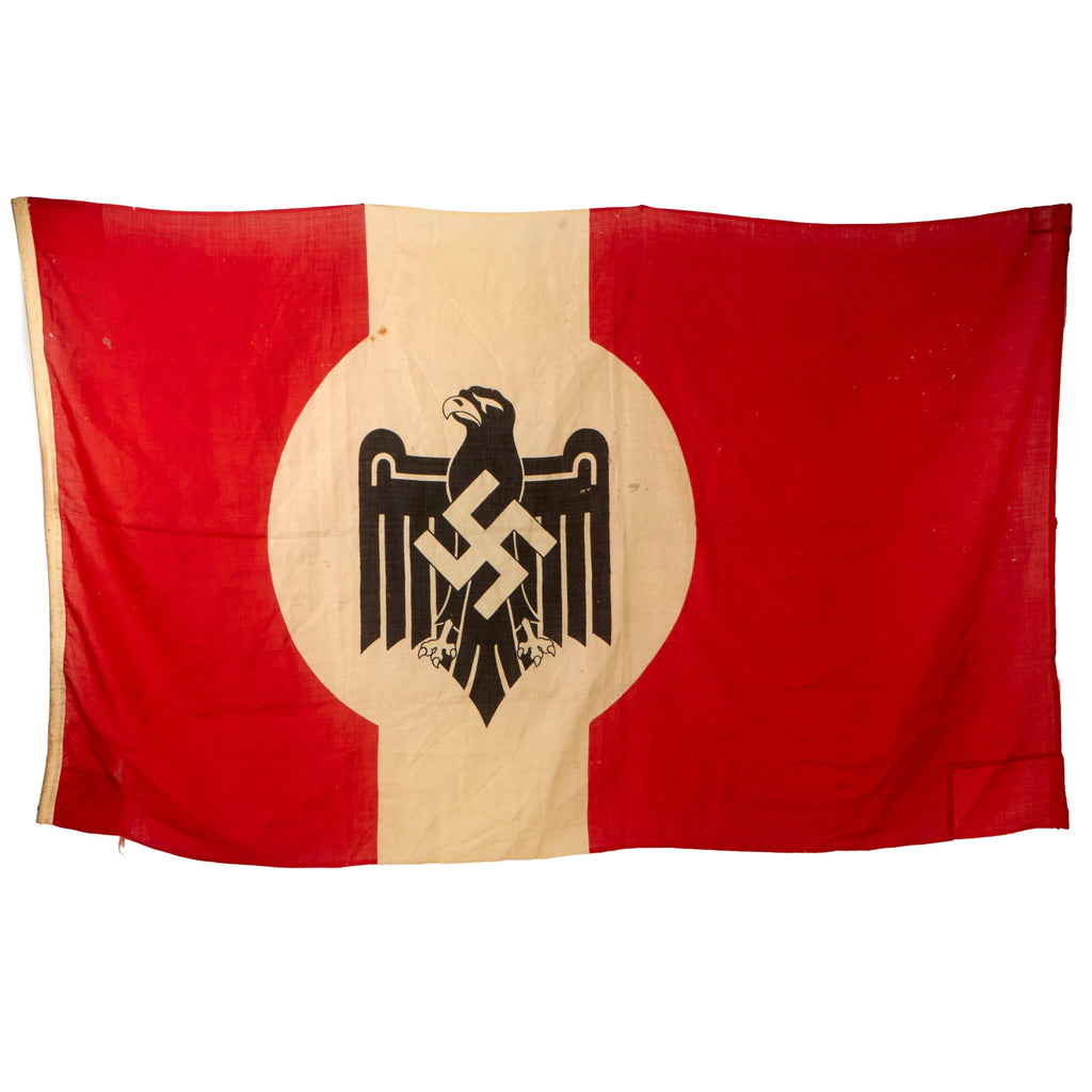 Original German WWII Large NSRL National Socialist Sports Association Flag - 58" × 96" Original Items