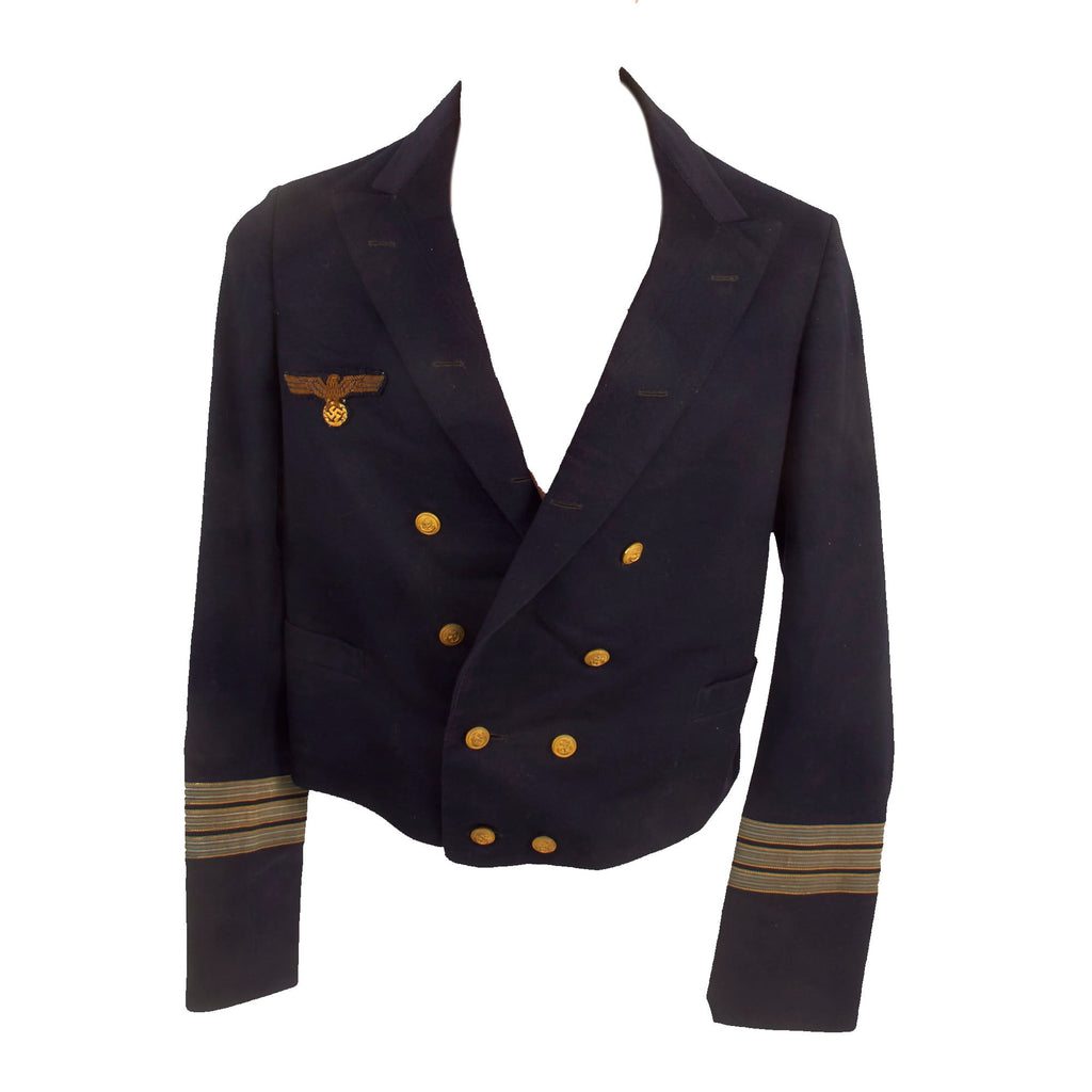 Original German WWII Kriegsmarine Evening Dress "Monkey" Jacket - Name International Military Antiques Original German WWII Kriegsmarine Evening Dress "Monkey" Jacket - Name International Military Antiques