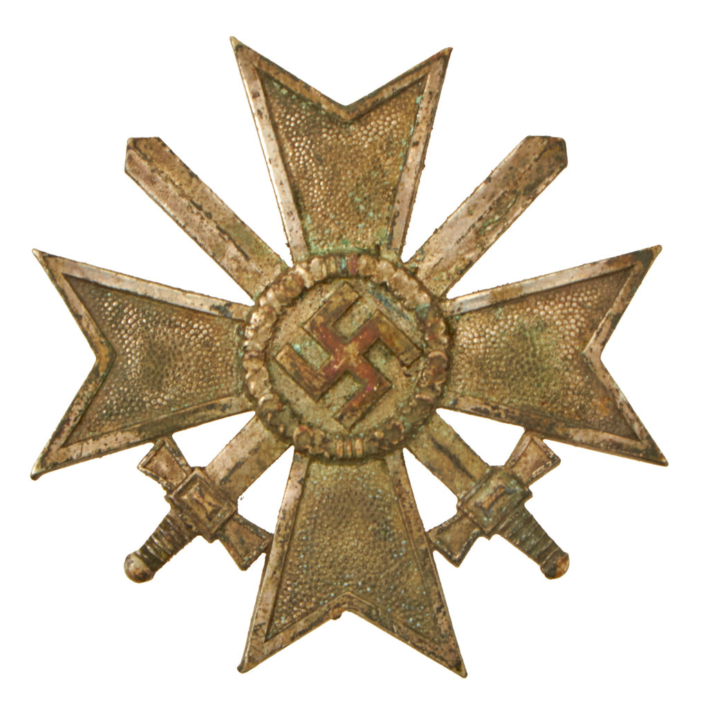 Original German WWII War Merit Cross KvK 1st Class with Swords - Unmarked - Kriegsverdienstkreuz Original Items