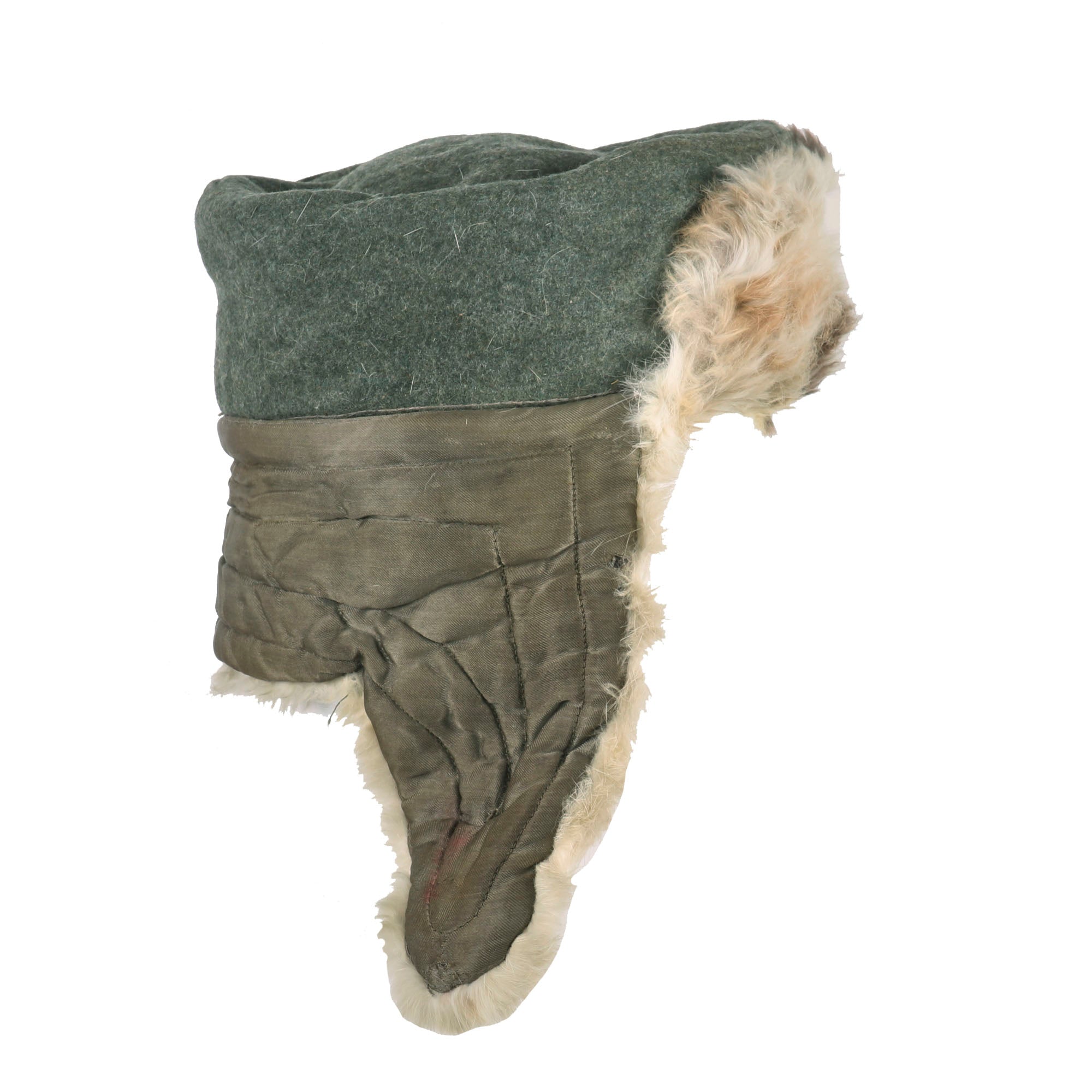 Original German WWII Eastern Front Heer Army Rabbit Fur Pelzmütze Wint ...