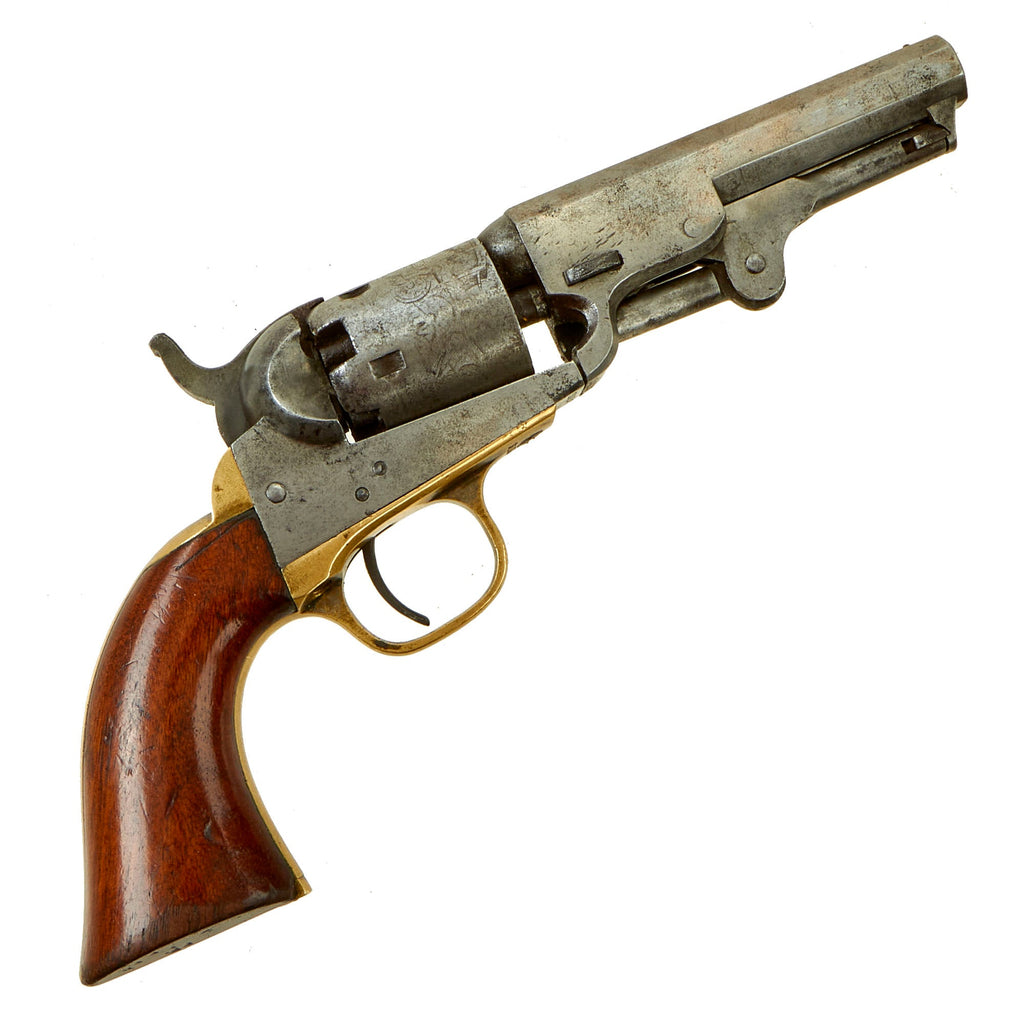 Original U.S. Indian Wars Era Colt M1849 Pocket Percussion Revolver with 4" Barrel & Cylinder Scene made in 1869 - Serial 319157 Original Items