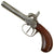 Original Victorian Era Belgian Double Barreled Pocket Percussion Pistol with Liège Proofs - Circa 1840 Original Items