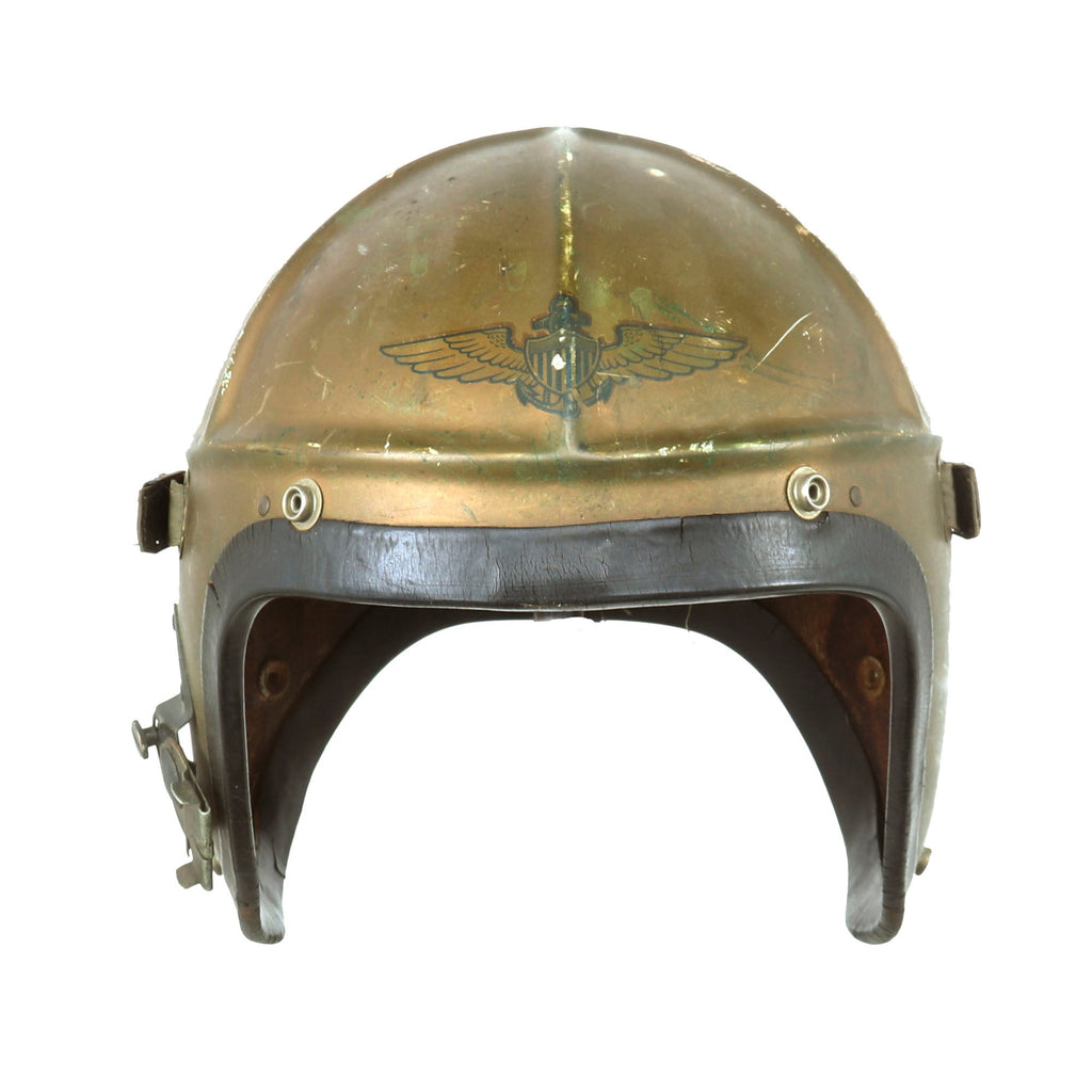 Original U.S. Navy Korean War Era H-4 USN Flight Helmet by Bassons Industries Corporation Original Items