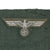 Original German WWII Heer Army NCO & Officer Machine Embroidered Breast Eagle - Uniform Cut Off Original Items