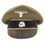 Original Rare German WWII Waffen SS EM/NCO Schirmmütze Crusher Visor Cap with Leather Brim - Size 56cm - Textbook Example Original Items