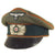 Original German WWII Heer Feldgendarmerie EM/NCO Schirmmütze Visor Crush Cap by Peküro with Leather Brim Original Items