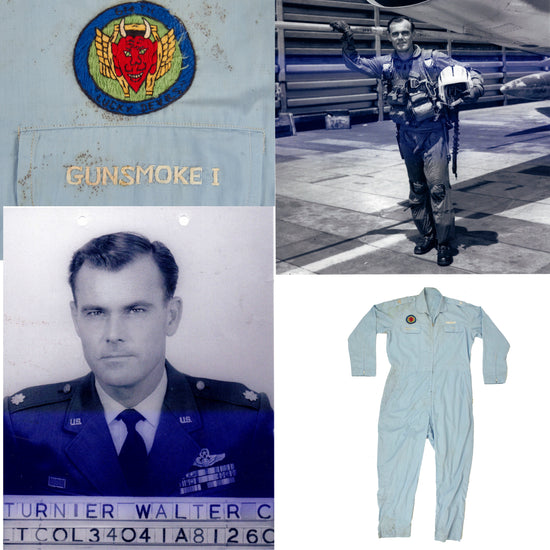 Original U.S. Vietnam War Era “Sawadee” Party Flight Suit For Fighter Pilot Col. Walter “Gunsmoke 1” Turnier, 614th “Lucky Devils” Tactical Fighter Sq. - WWII, Korean and Vietnam Veteran Original Items
