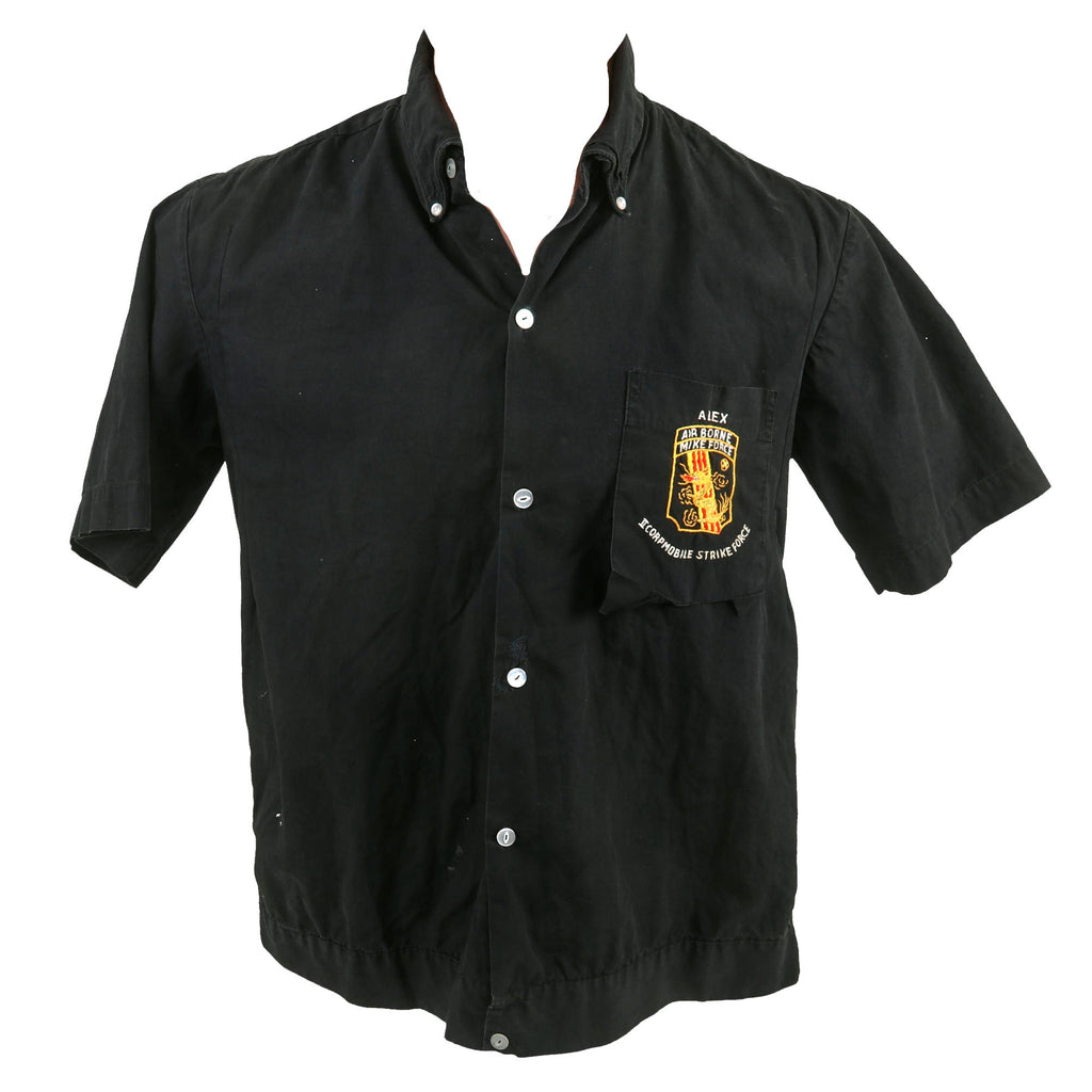 Original U.S. Vietnam War MIKE Force II Corps Mobile Strike Force Theatre-Made Shirt Original Items