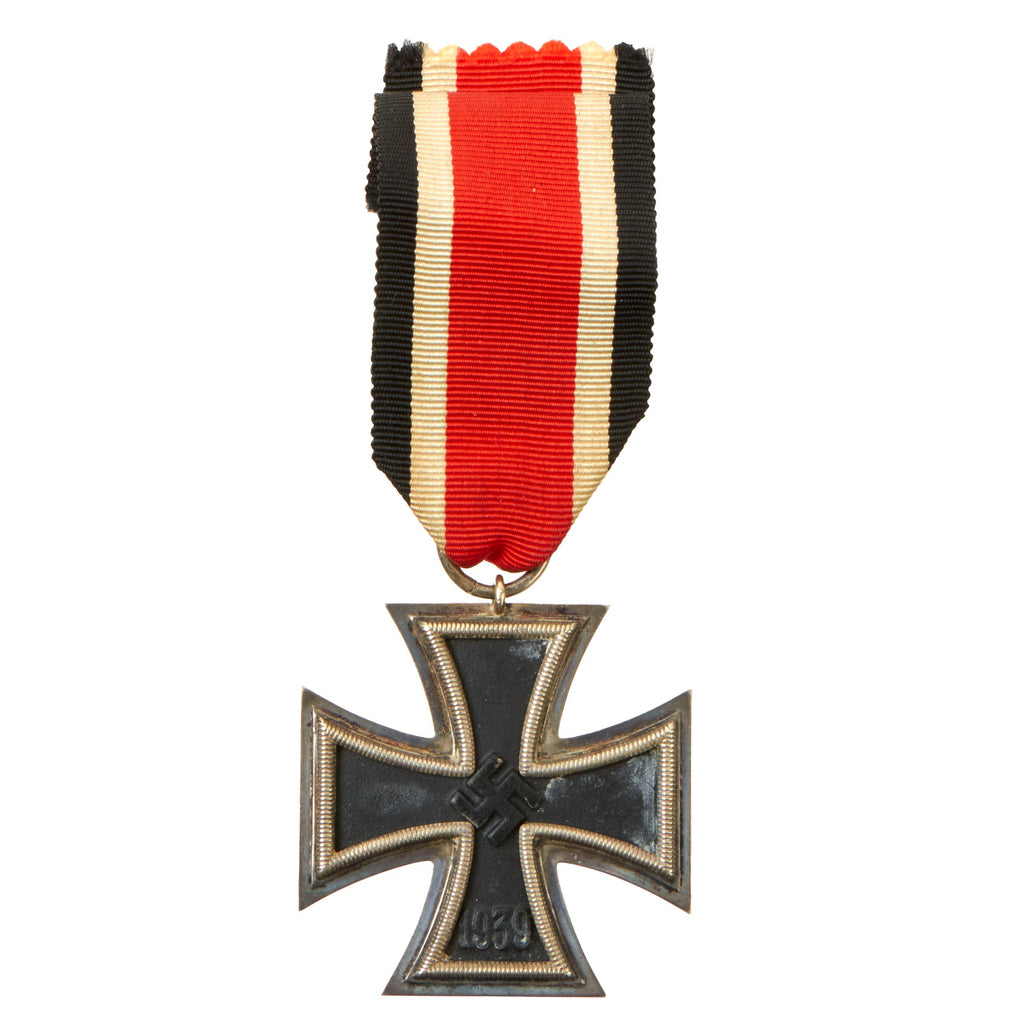 Original German WWII Wehrmacht Iron Cross 2nd Class 1939 by by Fritz Zimmermann with Ribbon - EKII Original Items