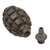 Original French WWI F1 Hand Grenade with Scarce Early Wick Type Fuze - Inert Original Items