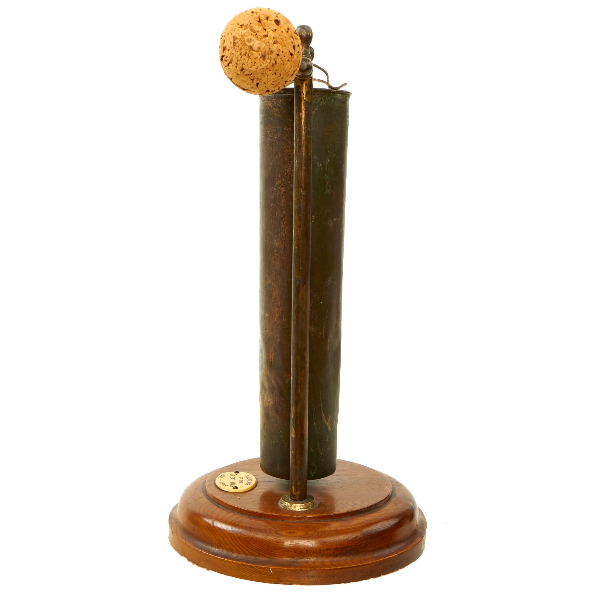 Bell Made From Shell Original WWI Trench Art Dinner Bell “Gong” Made From French Artillery ...