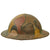 Original U.S. WWI M1917 Doughboy Helmet Shell With Camouflage Panel Paint and Motor Transport Corps Painted Insignia -  As Featured In The Book “Trench Art, An Illustrated History” by Jane Kimball on Page 228 Original Items