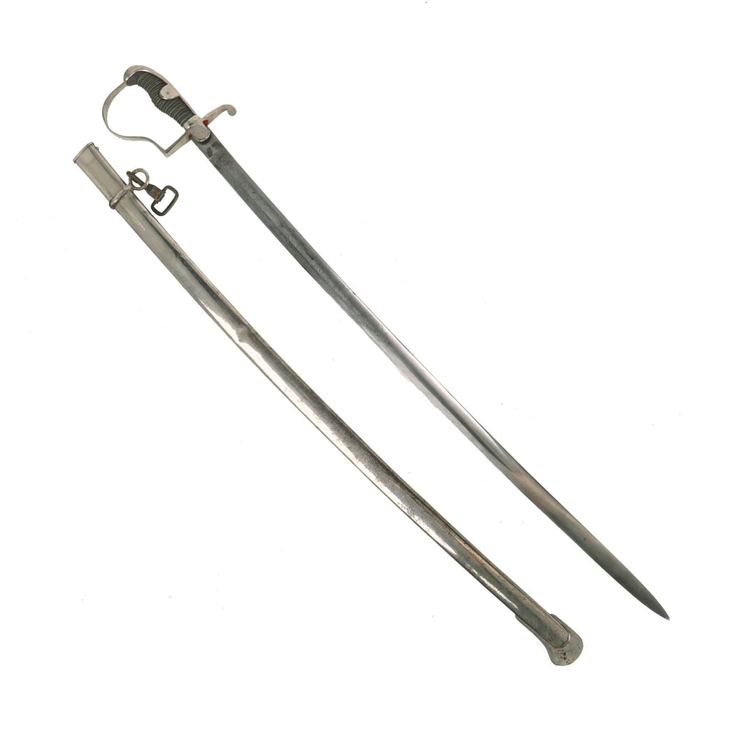 Original WWI Imperial German Army Officer's Sword with Etched Blade and Scabbard Original Items