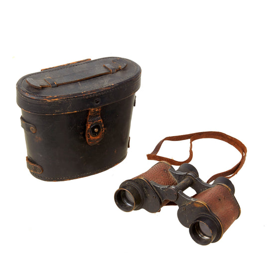 Original U.S. WWII U.S. Signal Corps 6x30 Binoculars by U.S. Naval Gun Factory Optical Shop in Case Original Items