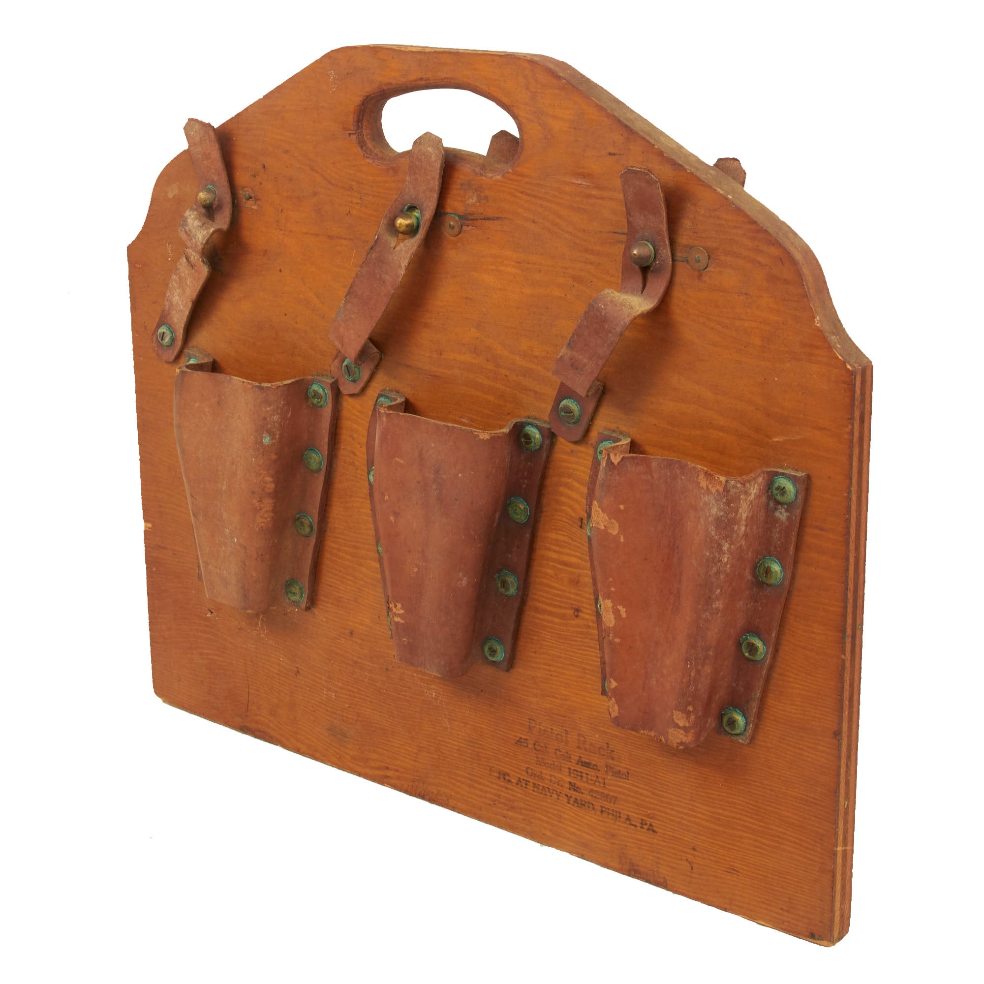 Mavy Rack Original U.S. WWII Navy Colt .45 1911 Automatic Pistol Rack - Wood & L ...