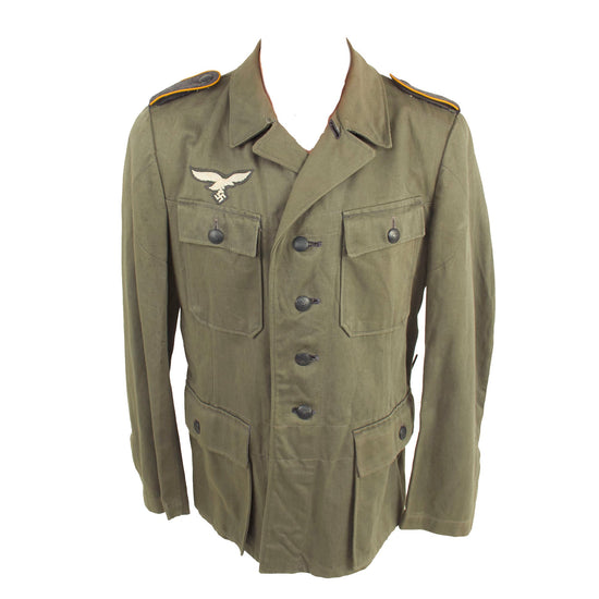 Original German WWII Luftwaffe Flight Branch Enlisted Combat Field Blouse Tunic - Excellent Condition Original Items