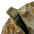 Original U.S. WWII Korean War USMC McCord Fixed Bale M1 Helmet with IMP Liner & Torn USMC Cover With Stenciled Eagle, Globe and Anchor Original Items