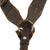 Original German WWII Army Leather Combat Suspender Y Straps by Otto Stephan Lederwerk Mühlhausen - dated 1942 Original Items