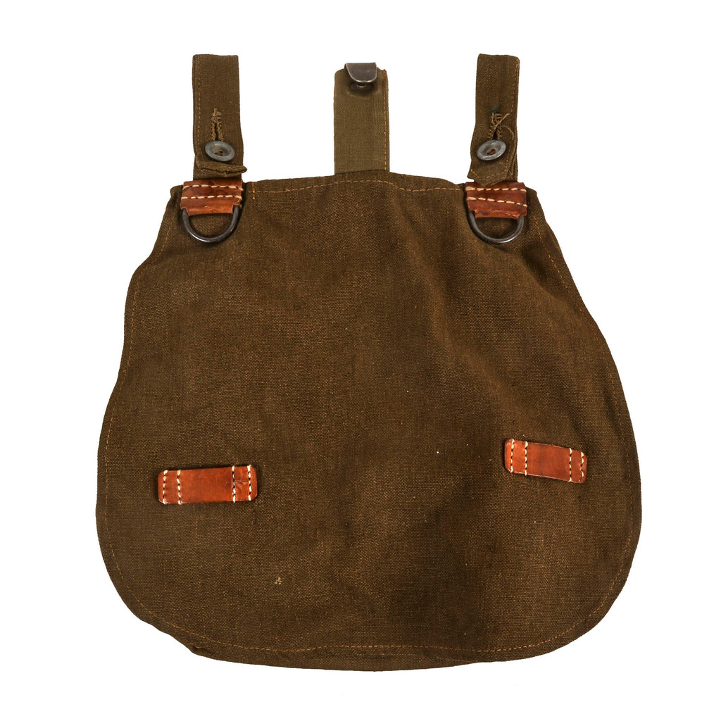Original German WWII Heer Army M31 Bread Bag in Olive Green Canvas - Unissued Original Items