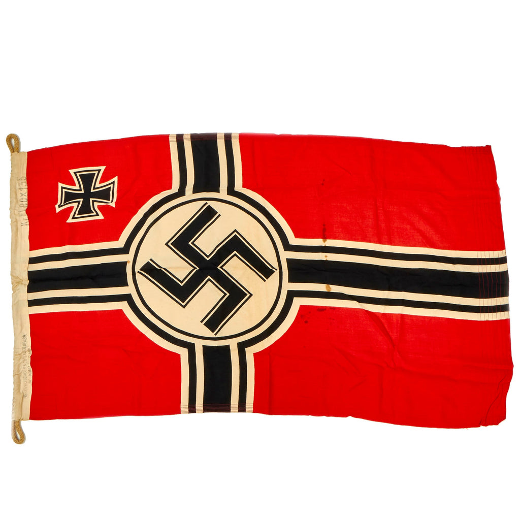 Original German WWII 80cm x 135cm National Battle Flag by N.V.P.F. v Vlissingen & Co. - Reichskriegsflagge Original Items