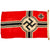 Original German WWII 80cm x 135cm National Battle Flag by N.V.P.F. v Vlissingen & Co. - Reichskriegsflagge Original Items