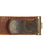 Original German WWII Luftwaffe Black Leather Belt with Painted Steel Buckle Original Items