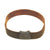 Original German WWII Luftwaffe Black Leather Belt with Painted Steel Buckle Original Items