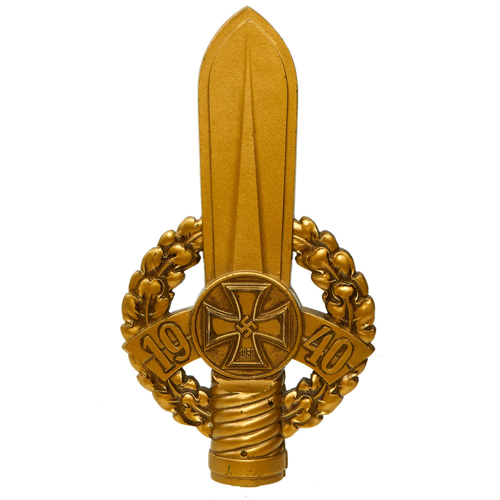 Original German WWII National Socialist State Veteran's Association Bakelite Flag Pole Finial - NSRKB Original Items