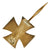 Original German WWII Vaulted Iron Cross First Class 1939 in Case - EKI - Unmarked Original Items